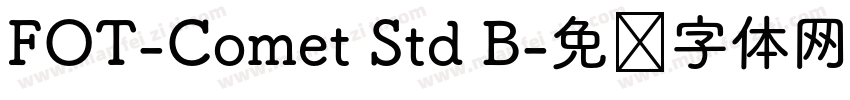 FOT-Comet Std B字体转换